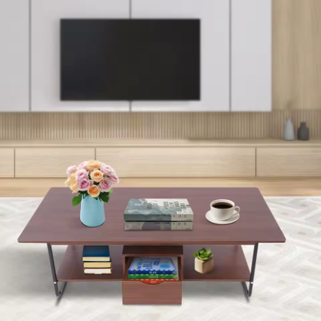 1206042公分現代長方形咖啡桌/茶几/中心桌，適用於家庭客廳家具